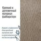 Настольное кашпо для цветов Idealist Lite Лотус, круглое, серо-коричневое, Д29 В13.5 см, 9 л