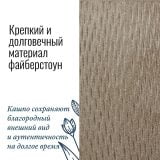 Напольное кашпо для цветов Idealist Lite Лотус, круглое, серо-коричневое, Д38 В72 см, 81 л, 10 кг