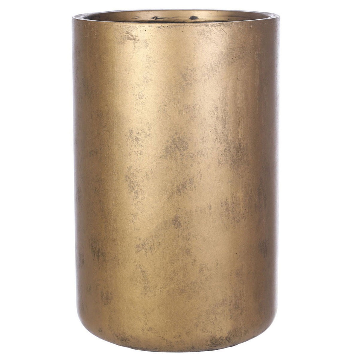 Напольное кашпо для цветов IDEALIST Крисмас, цвет золотистый шик, Д32 В50 см, 40 л, 6 кг