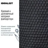 Настольное кашпо для цветов IDEALIST Ханни, круглое, цвет лунная ночь, Д22 В34 см, 6.9 л, 2.2 кг фотография №2