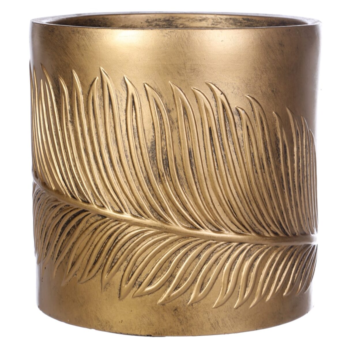 Настольное кашпо для цветов IDEALIST Лист, цвет золотистый шик, Д24 В24 см, 10 л