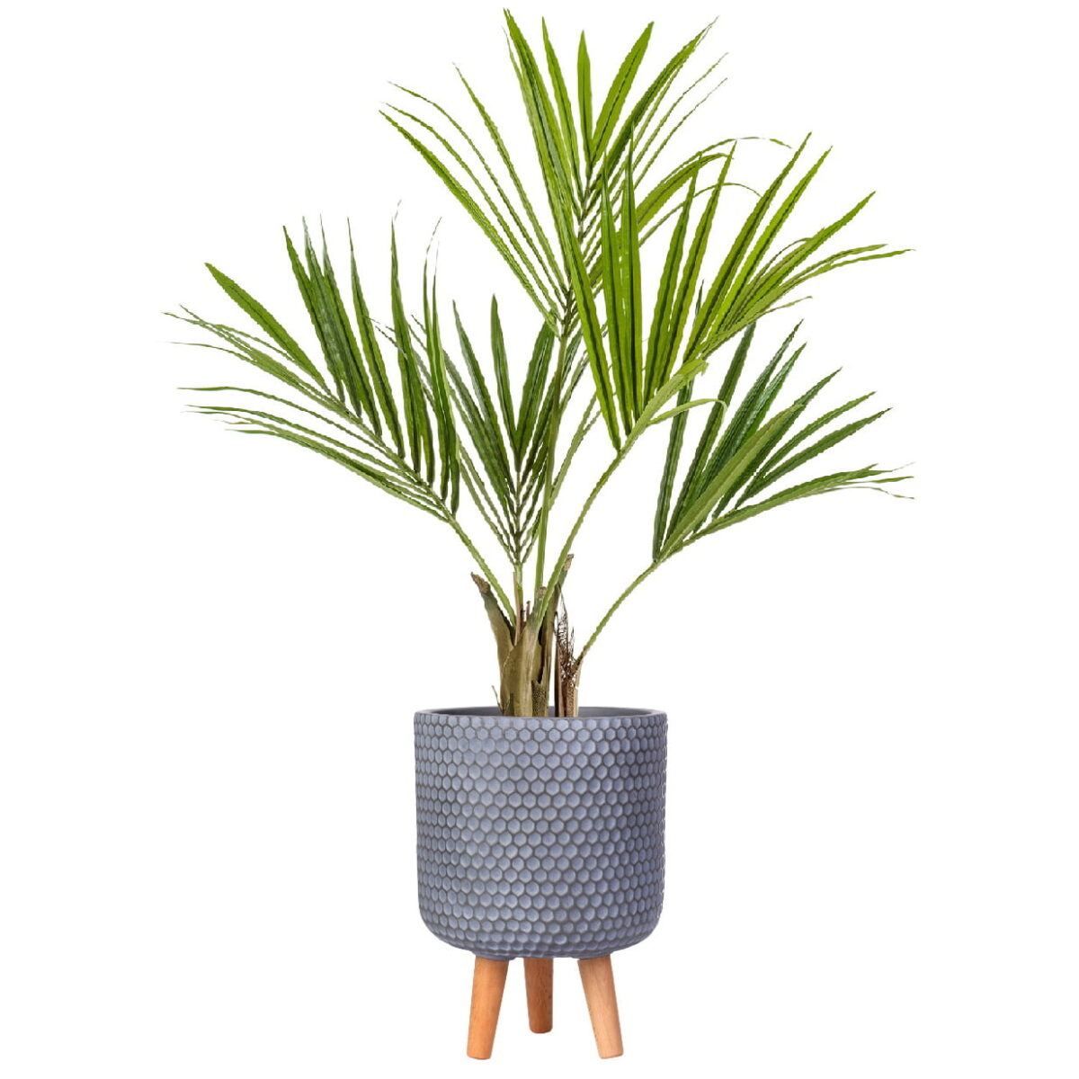 Пальма Кентия Ховея искусственная в кашпо с эффектным дизайном IDEALIST. Высота - 130 см.