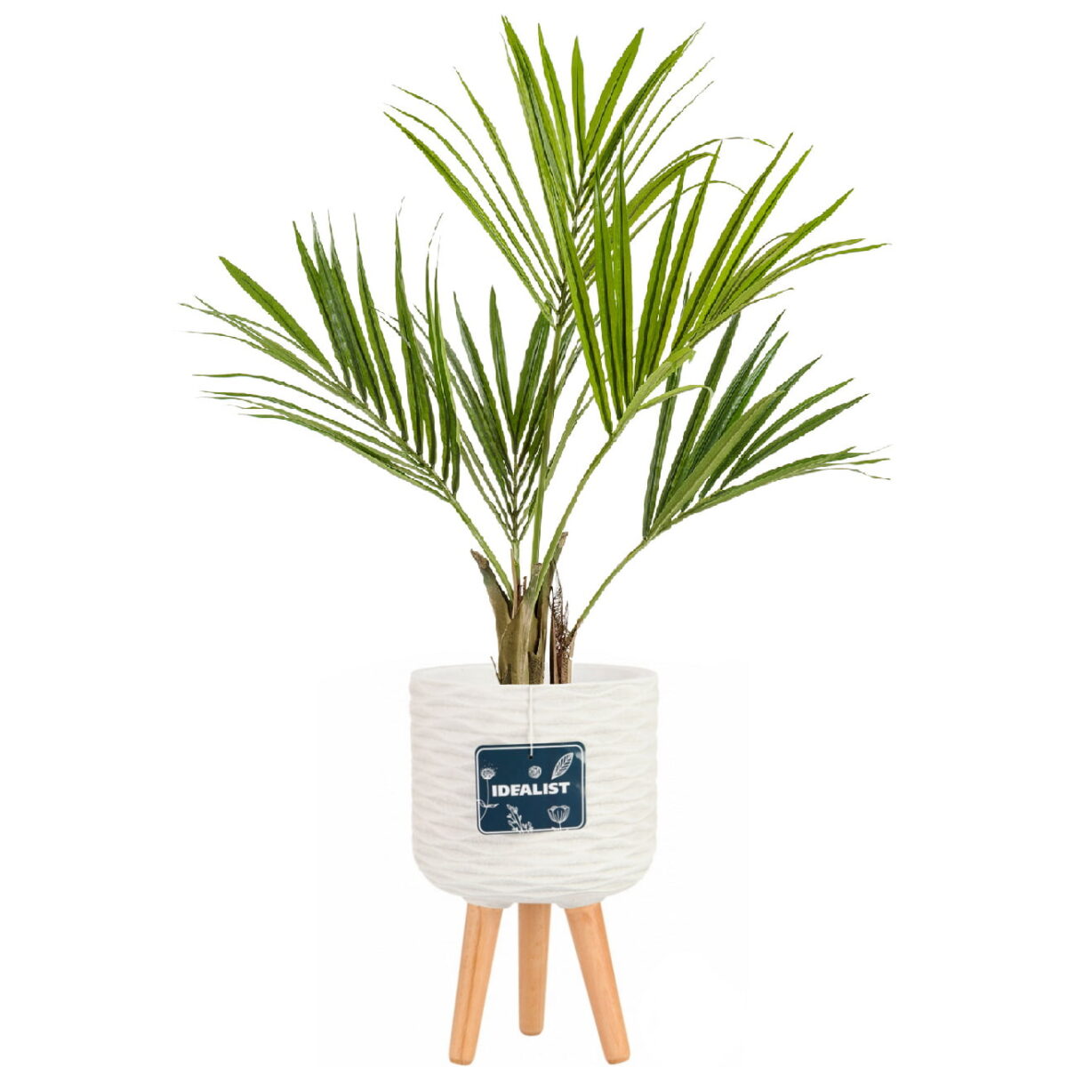 Пальма Кентия Ховея искусственная в кашпо IDEALIST Паттерн. Общая высота - 135 см.