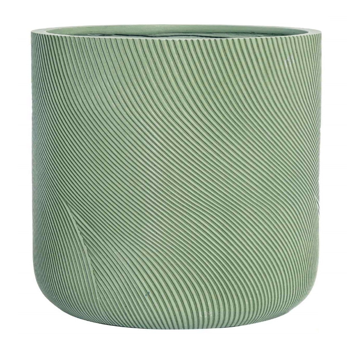 Напольное кашпо для цветов IDEALIST Флоу, фисташковое, Д30 В30 см, 17 л, 3.5 кг