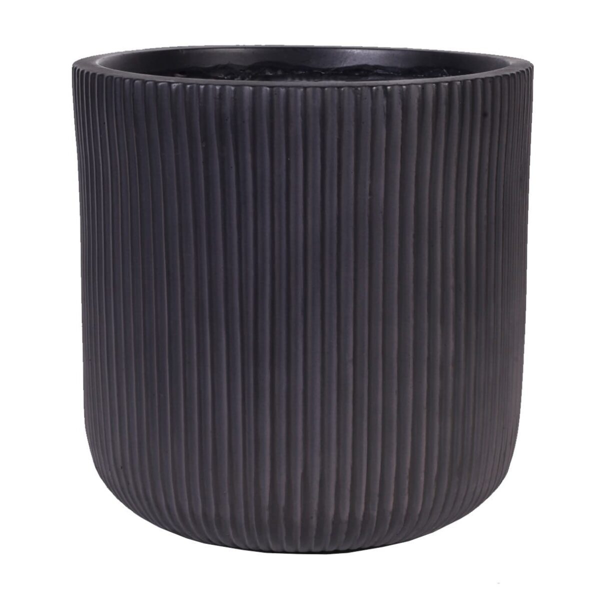 Напольное кашпо для цветов IDEALIST Урбан, круглое, благородный антрацит, Д45 В45 см, 62 л, 8.5 кг