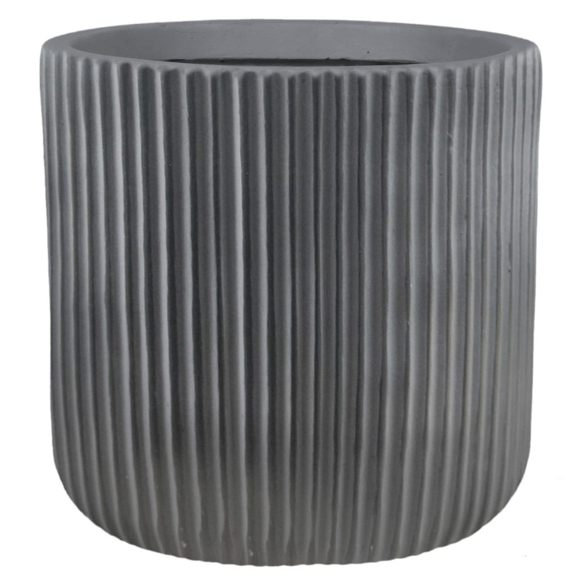 Настольное кашпо для цветов IDEALIST Урбан, круглое, благородный антрацит, Д25.5 В25 см, 10 л, 2.5 кг