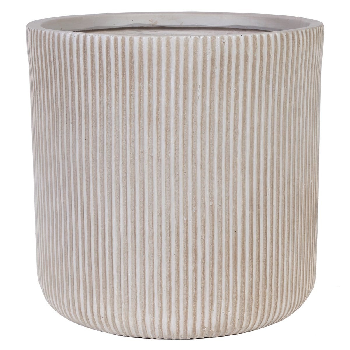 Напольное кашпо для цветов IDEALIST Урбан, круглое, бежевое, Д45 В45 см, 62 л, 8.5 кг