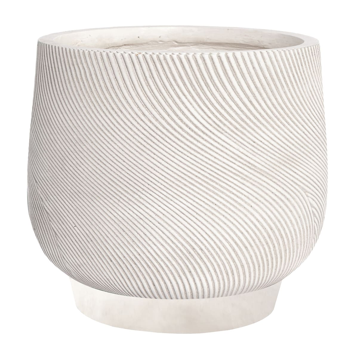 Напольное кашпо для цветов IDEALIST Лира, белое, Д43 В38 см, 50 л Напольное кашпо для цветов IDEALIST Лира, белое, Д43 В38 см, 50 л