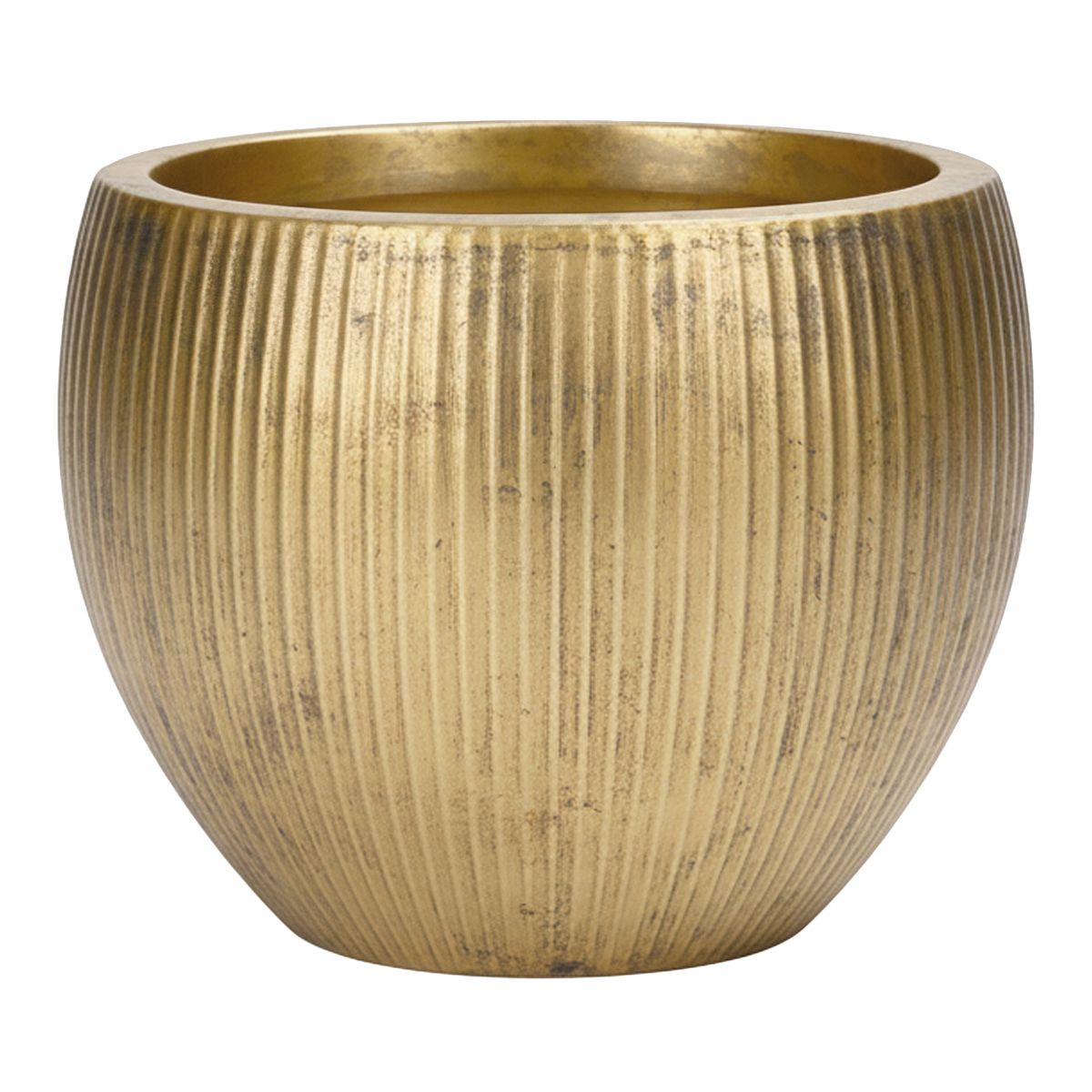 Настольное кашпо для цветов IDEALIST Марс, цвет золотистый шик, Д29 В22 см, 8 л