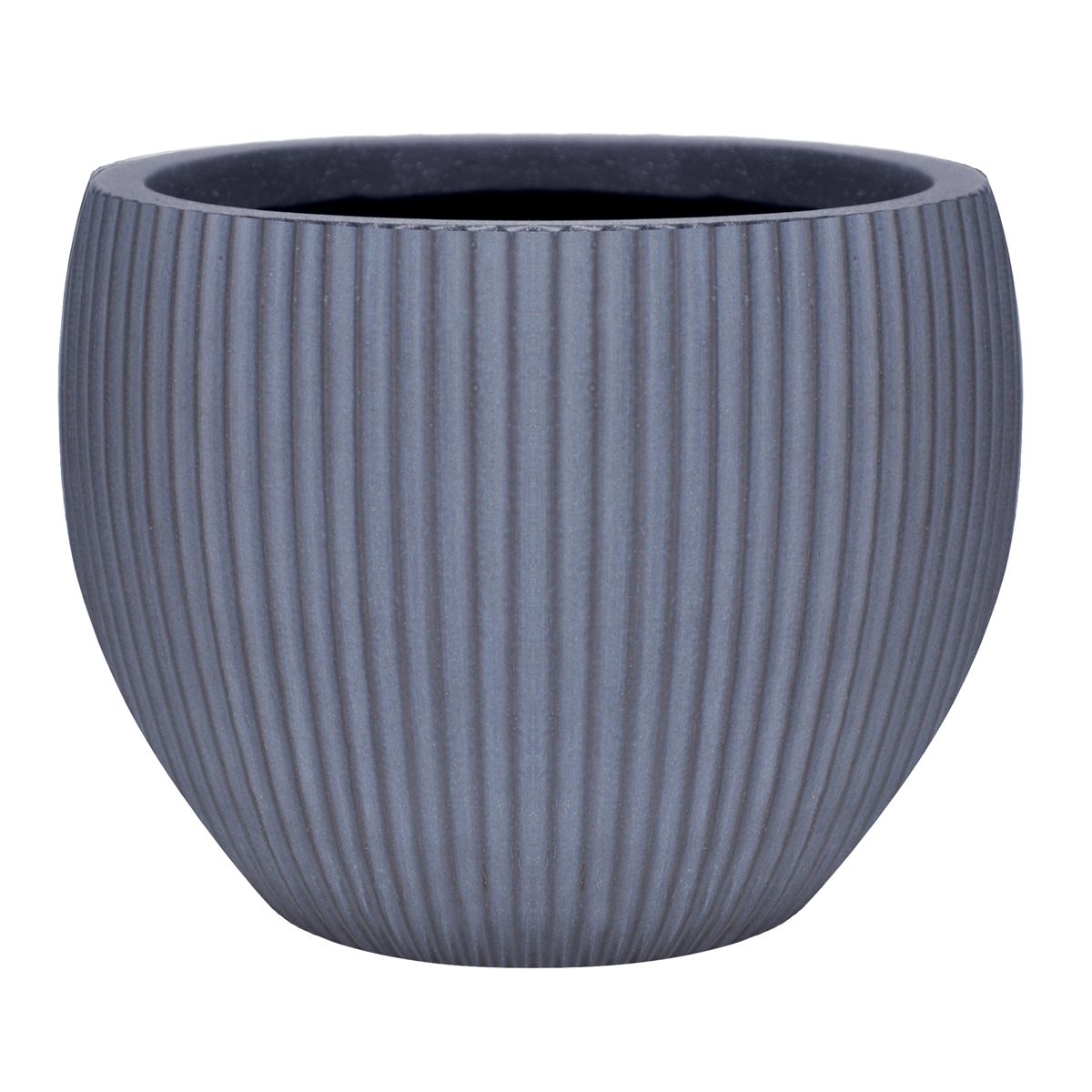 Настольное кашпо для цветов IDEALIST Марс, серое, Д29 В22 см, 8 л