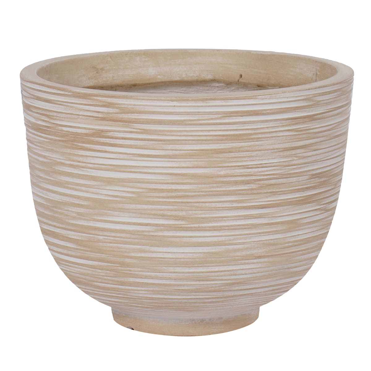 Напольное кашпо для цветов IDEALIST Риф, бежевое, Д36 В27 см, 13 л Напольное кашпо для цветов IDEALIST Риф, бежевое, Д36 В27 см, 13 л