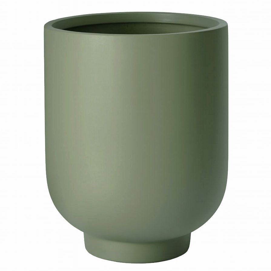 Напольное кашпо для цветов IDEALIST Нео Сатин, светло-зеленое, Д30 В40 см, 20 л