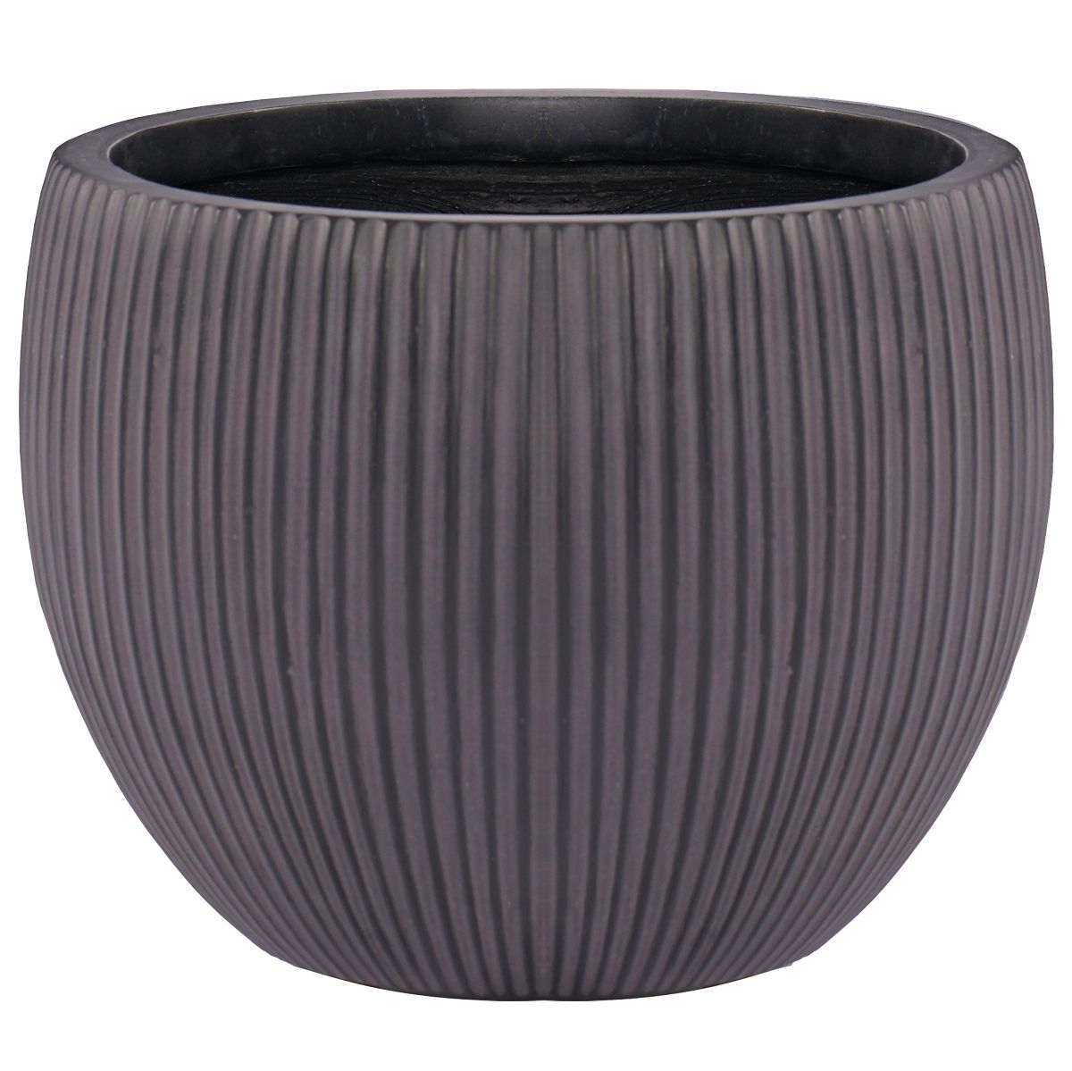 Настольное кашпо для цветов IDEALIST Марс, черное, Д29 В22 см, 8 л