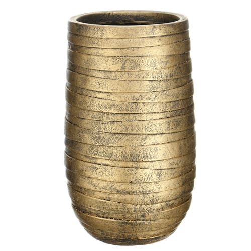 ROWEV36-GLD Кашпо Роу Высокое, золотое Д36.5 В61 см