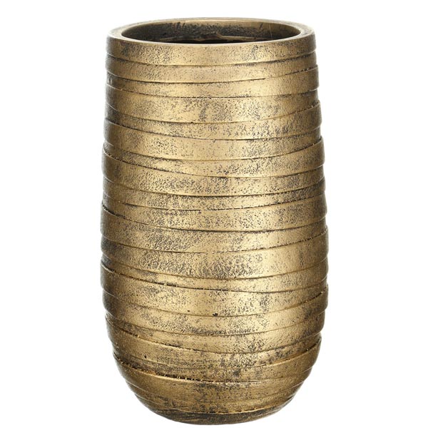 ROWEV26-GLD Кашпо Роу Высокое, золото,D26.5H45 cm